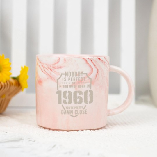 Discover 60th birthday - born in 1960 Marble Mugs