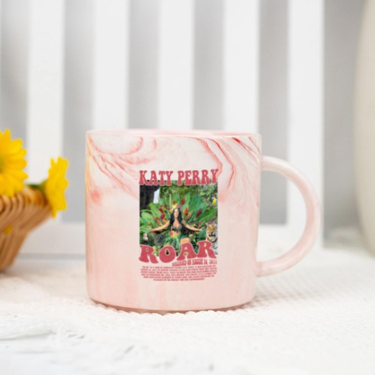 Discover Katy Perry Music Marble Mugs K1, Roar Music Pop