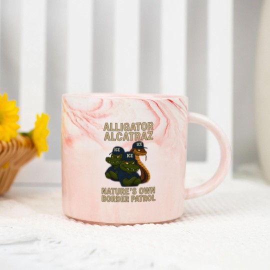 Discover Alligator-Alcatraz - Alligator Alcatraz Fl Retro - Marble Mugs