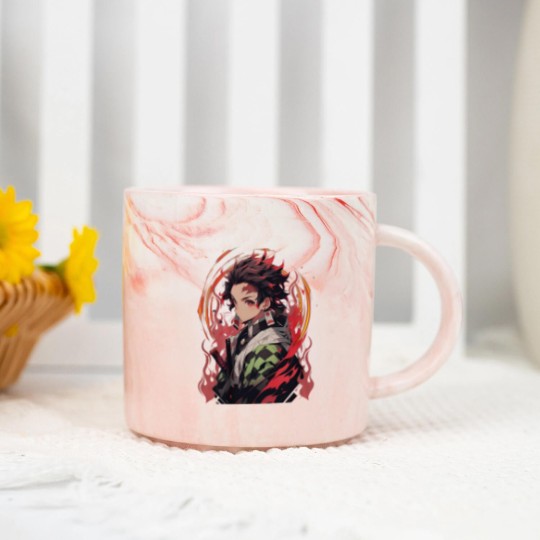 Discover Anime Marble Mugs, Tanjirou Marble Mugs, Anime Lovers Marble Mugs