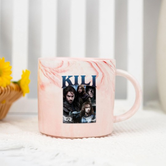 Discover Limited Kili Marble Mugs Vintage 90s Marble Mugs Fili and Kili Movie Gif For Woman And Man Unisex Marble Mugs
