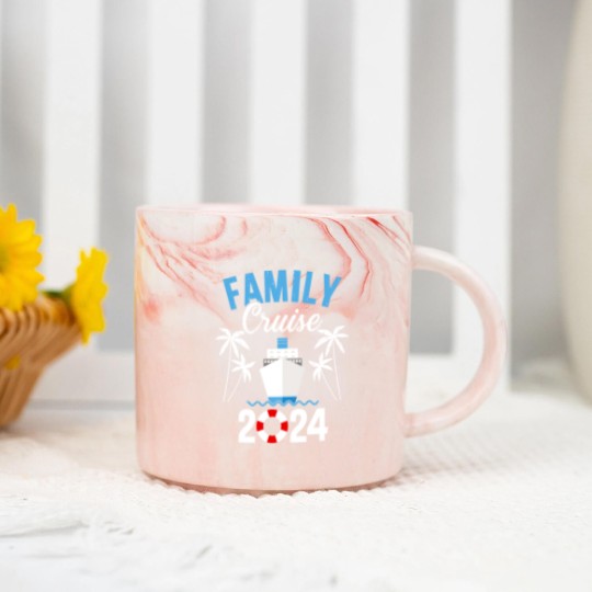 Discover Family cruise 2023 for cruising ship vacation Marble Mugs