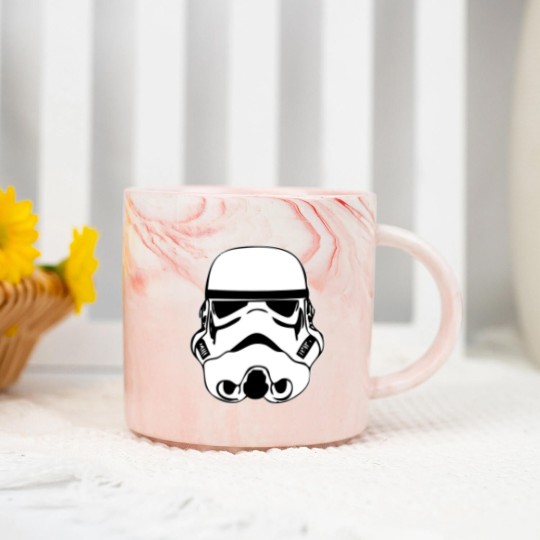 Discover illustration Stormtrooper Drawing Stencil stormtrooper white face star Marble Mugs