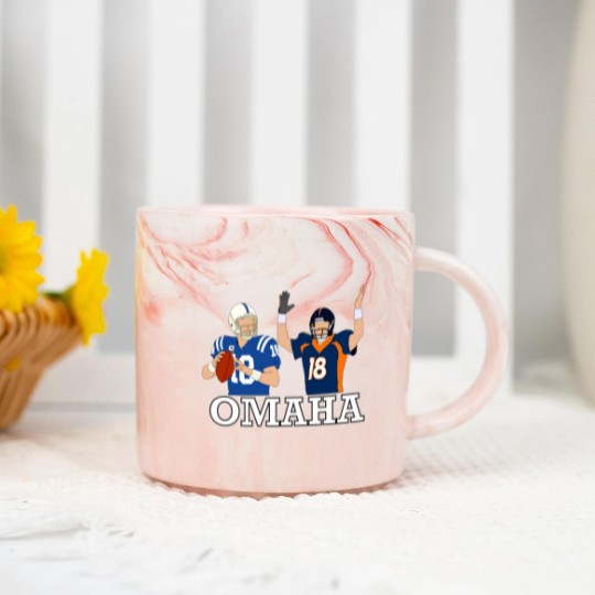 Discover Peyton Manning Omaha Marble Mugs