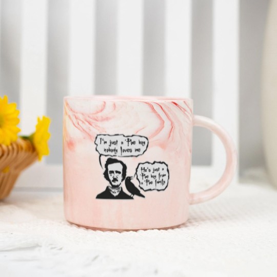 Discover BOHEMIAN POE Edgar Allan Poe RAVEN Marble Mugs