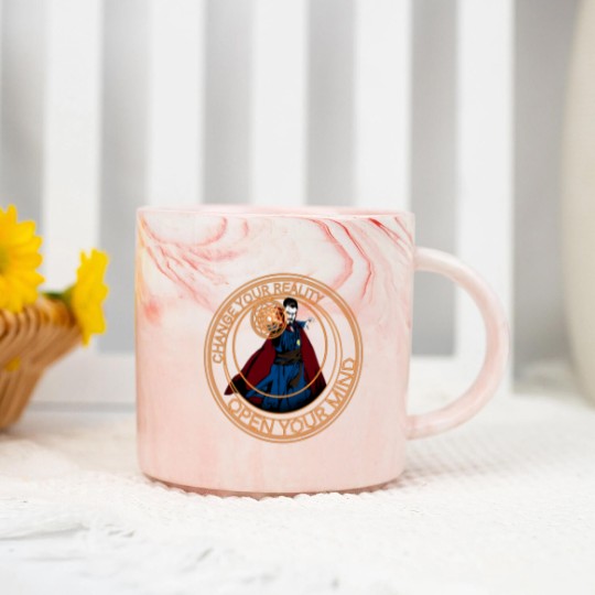 Discover Dr.Strange Magic Circle  Perfect Gift For you and friends Marble Mugs