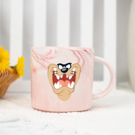 Discover Looney Tunes Taz Face Marble Mugs, Tasmanian Devil Face Marble Mugs