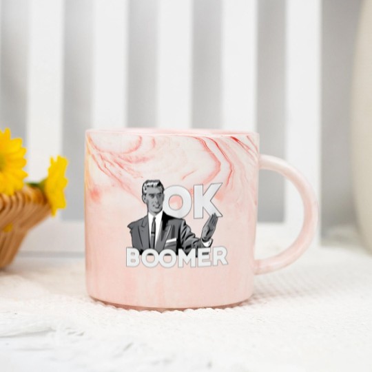 Discover Funny Millennial OK Boomer Humor  Saying Marble Mugs