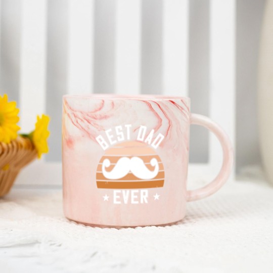 Discover best dad ever Marble Mugs