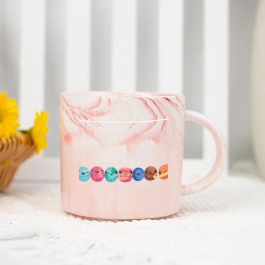 Discover Planets, solar system, Newton's cradle (1) Marble Mugs