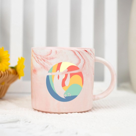 Discover Sloth Vintage Circle Marble Mugs