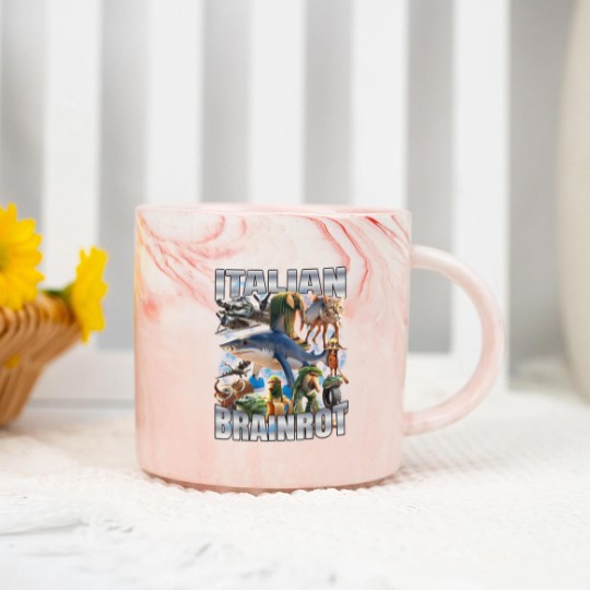 Discover Italian Brain Tralalero Tralala - Tralalero Tralala - Marble Mugs