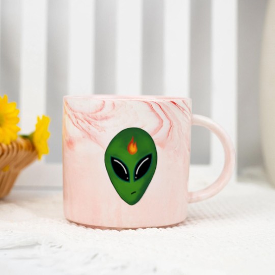 Discover Inciteful Alien Head Marble Mugs