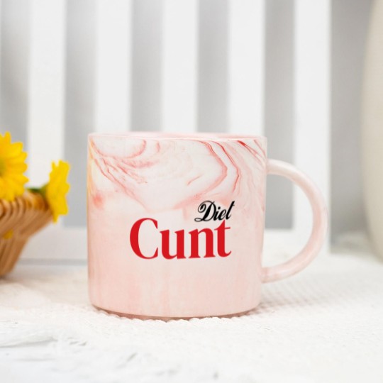 Discover Diet C*nt Marble Mugs, Cunt Marble Mugs, Adult Humour Tees, Funny Saying Marble Mugs