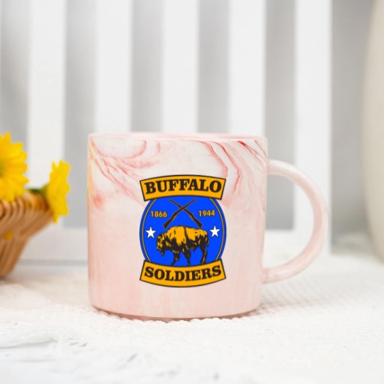 Discover Buffalo Soldiers T-ShirtBUFFALO SOLDIERS REGIMENT LOGO T-Shirt_by theanomalius_merch_ Marble Mugs