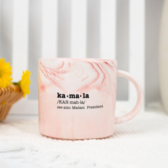 Discover Kamala Definition Marble Mugs, Kamala Harris Marble Mugs, Kamala For The People Marble Mugs