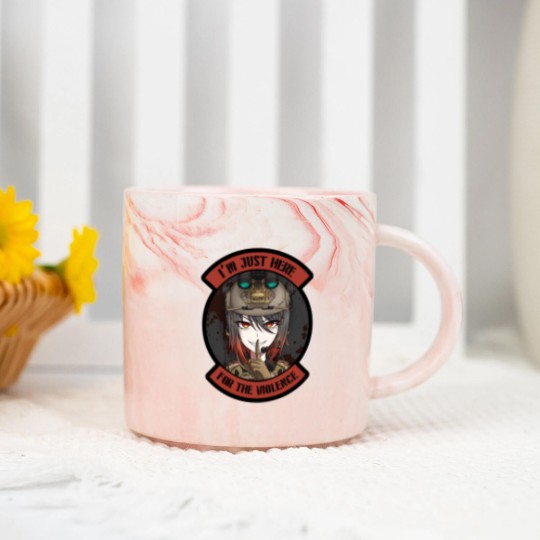 Discover Tactical Waifu Operator Anime Art 2 Marble Mugs