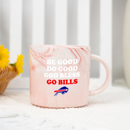 Discover Be Good Do Good God Bless Go Bills, Josh Allen Marble Mugs