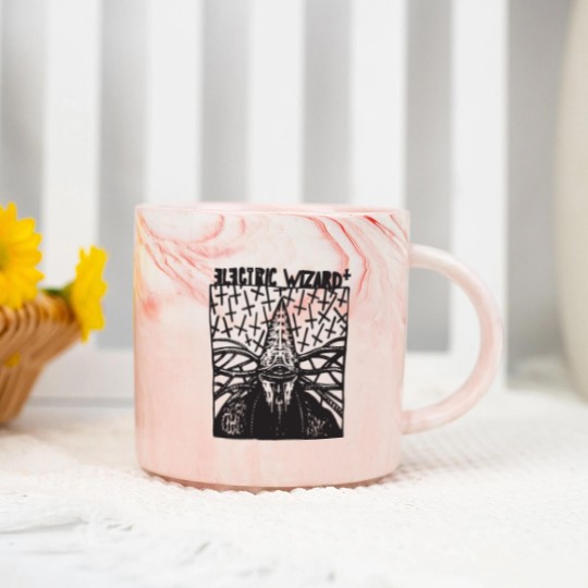 Discover Electric Wizard Sludge Metal Psychedelic Graphic P Marble Mugs