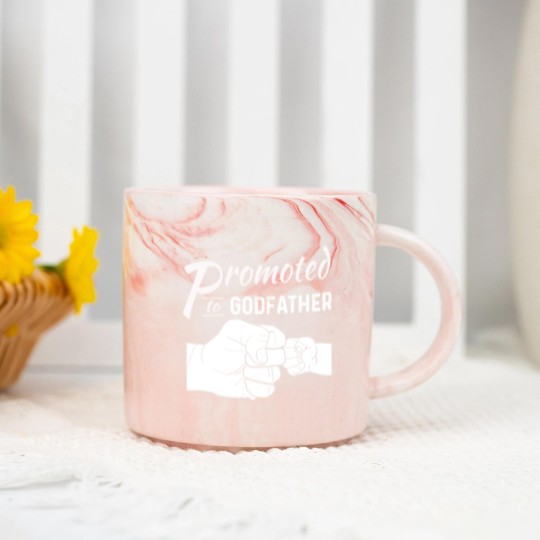 Discover Promoted To Godfather Marble Mugs