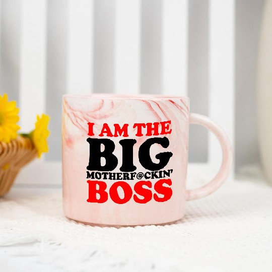 Discover im the boss Marble Mugs