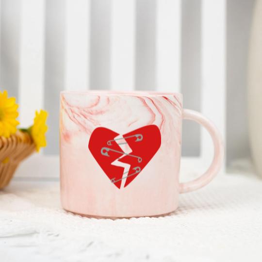 Discover Broken Heart Marble Mugs