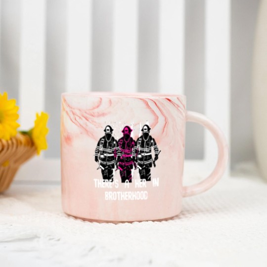 Discover Female Firefighter Women Brotherhood Marble Mugs