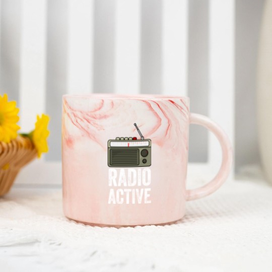 Discover Radio Active HAM Radio Gift Radio Operator Marble Mugs