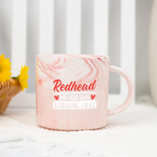 Discover Redhead My Very Own Warning Label Red Hair Irish Marble Mugs