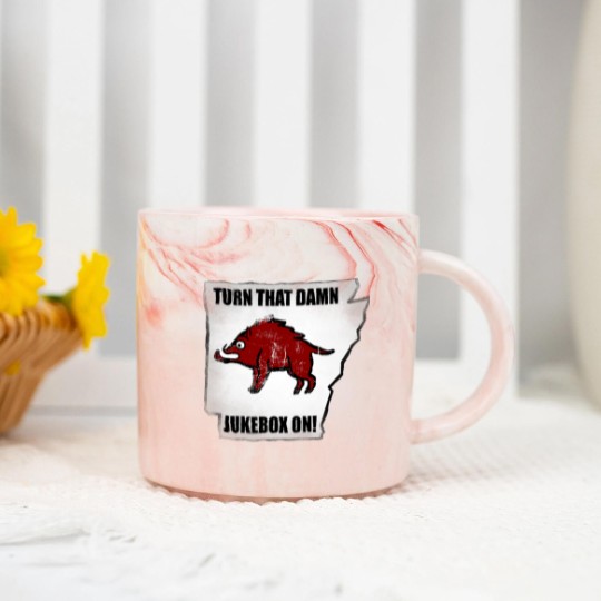 Discover Distressed Turn that Damn Jukebox On Marble Mugs