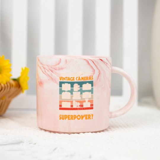 Discover Vintage Camera Collector Marble Mugs