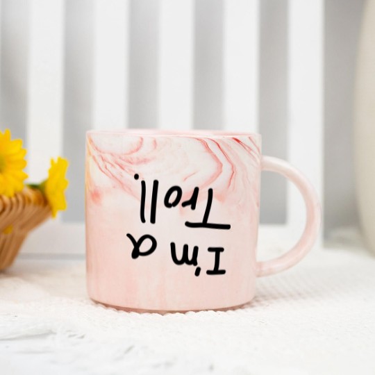 Discover I'm a troll. Marble Mugs