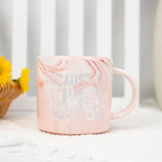 Discover Funny Personalized Name Because I'm Kenneth That's Marble Mugs