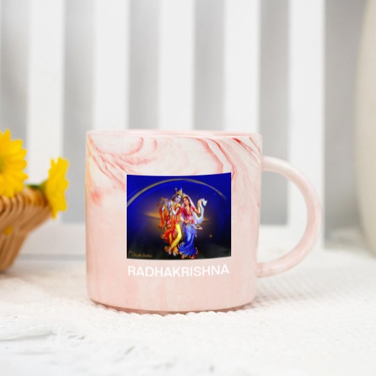Discover RADHA KRISHNA Marble Mugs