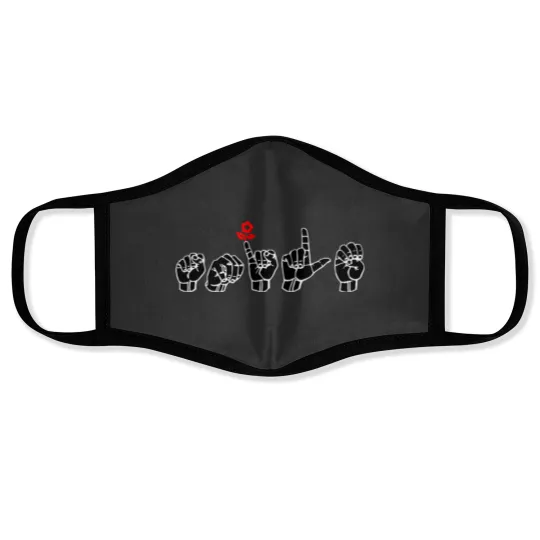 Discover SMILE ASL Sign Language Design Face Masks