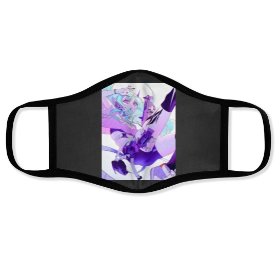 Discover Anime mange girl Cyberpunk Face Masks