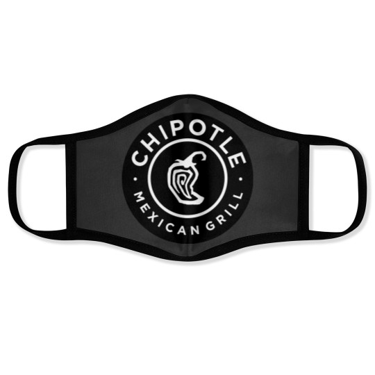 Discover THE CHIPOTLE MEXICAN GRILL BLACK LOGO Face Masks