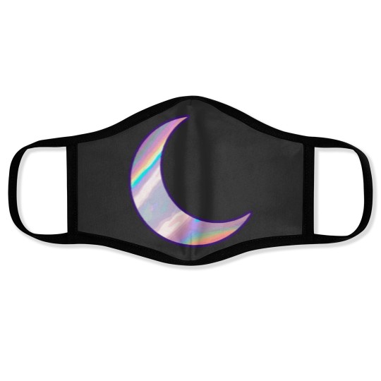 Discover Holographic moon Sticker Face Masks