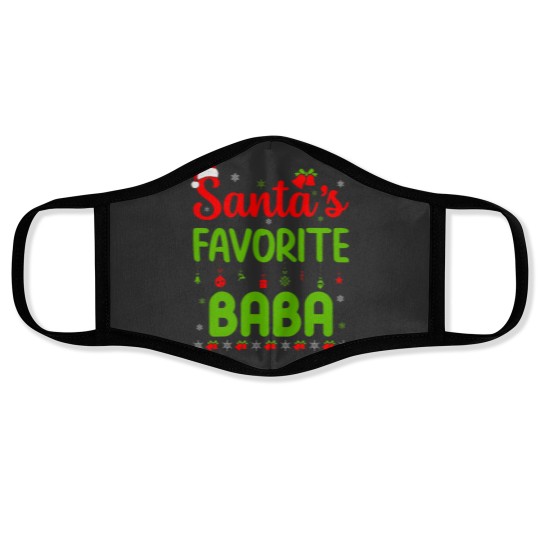 Discover Funny Christmas Santas Favorite Baba Cute Merry Xmas Party Face Masks