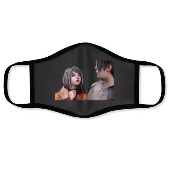 Discover LEON KENNEDY ASHLEY GRAHAM Face Masks