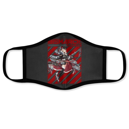 Discover AZUR LANE BISMARCK Face Masks