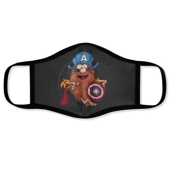 Discover Captain Caveman Face Masks