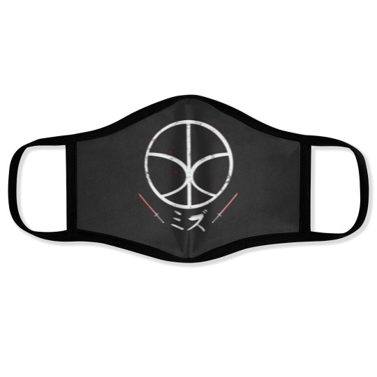 Discover Blue Eye Samurai Mizu Katana Symbol Face Masks