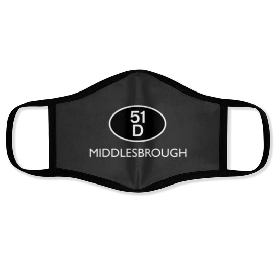 Discover 51D Middlesbroug h Shed Code Face Masks