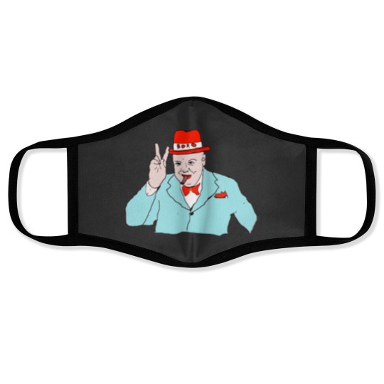 Discover winston churchill boro middlesbroug h Face Masks