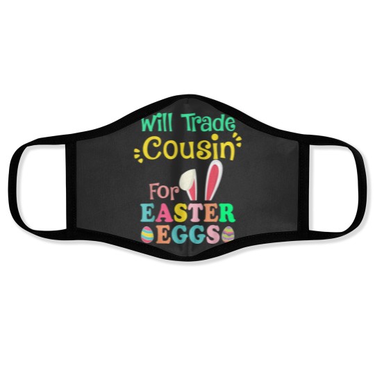 Discover Will Trade Cousin For Eggs Easter Day Boys Girls Gift Idea Face Masks