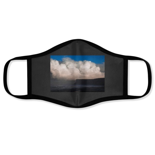 Discover Weather coming in at Saltburn beach Long Face Masks