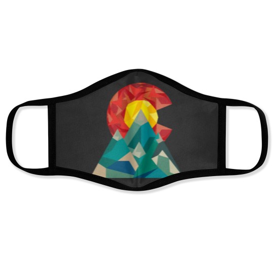Discover Colorado Geo Face Masks