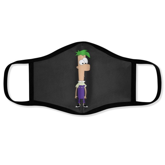 Discover Ferb Sticker2 Face Masks