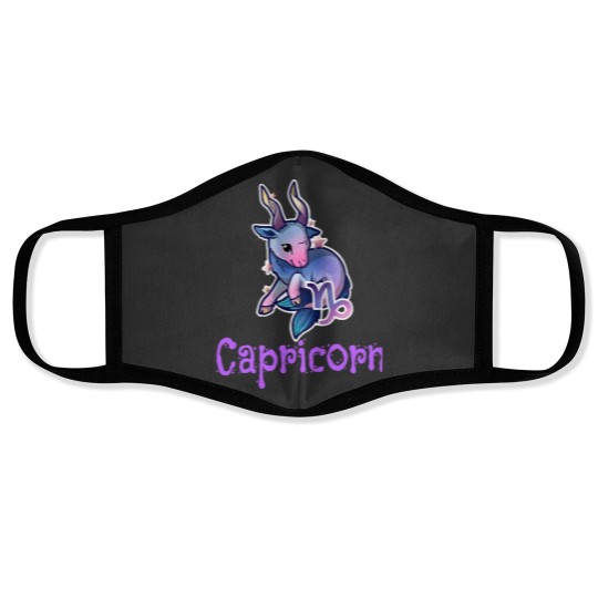 Discover Capricorn Zodiac Sign Kawaii Goat Face Masks